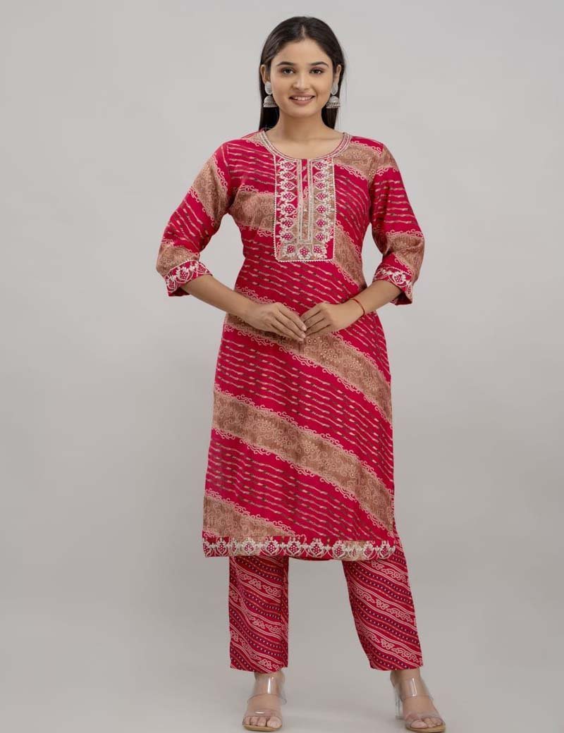 Printed Kurta and Pant