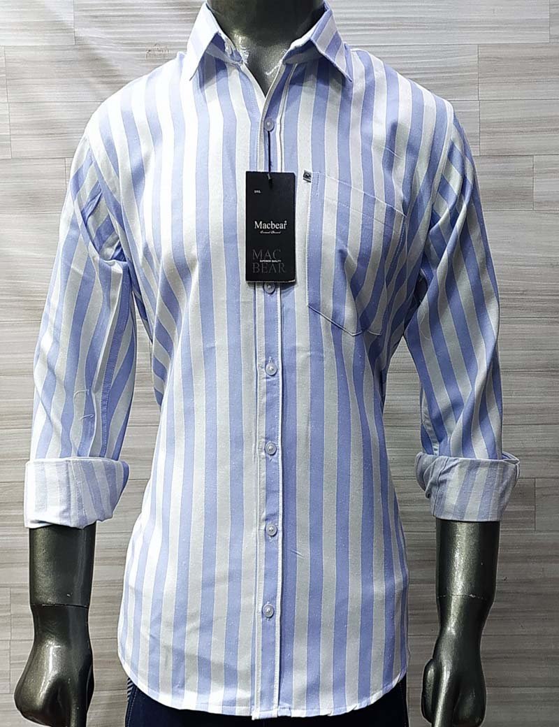 Men  Casual Strip Shirt