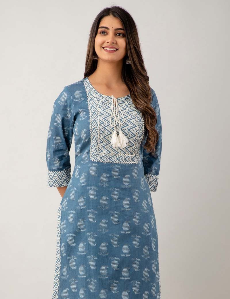 Embroidered Kurta and pant set