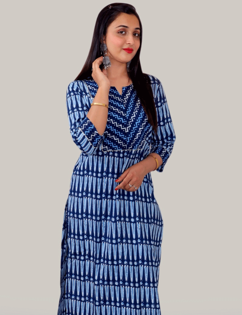 Floral printed kurta set